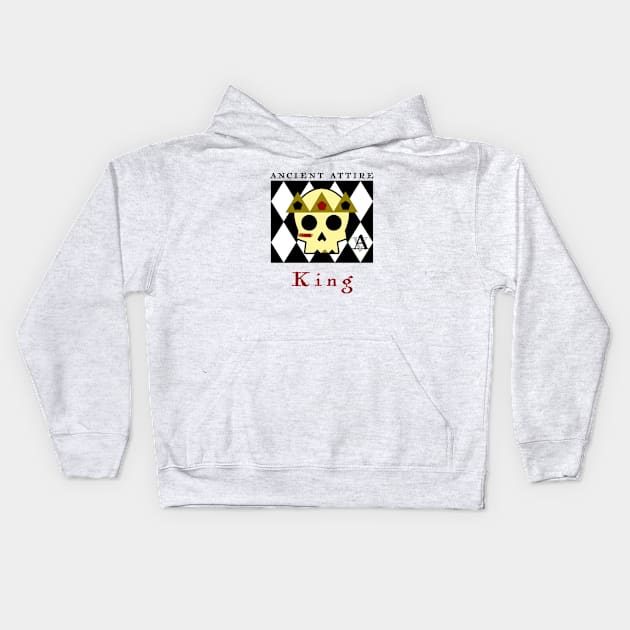 King Skull Logo Tee Kids Hoodie by ancientattire